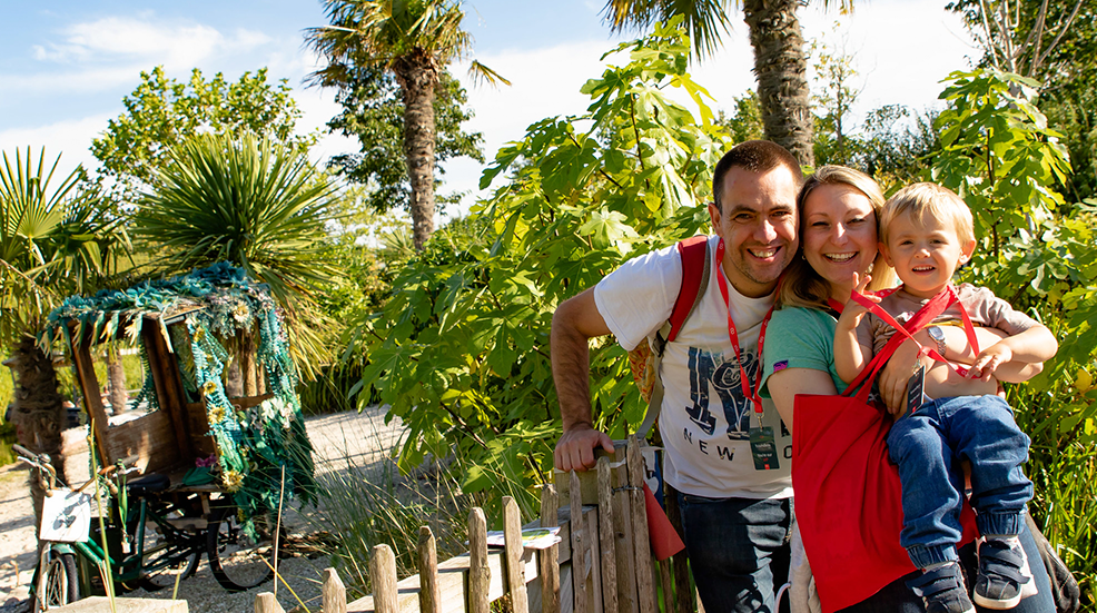 Parents with young boy at Chester Zoo
